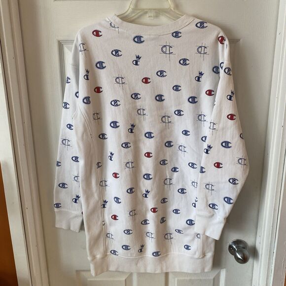 Vintage 90’s Champion Reverse Weave Sweatshirt Men’s Medium Spell Out Pullover - Picture 9 of 13